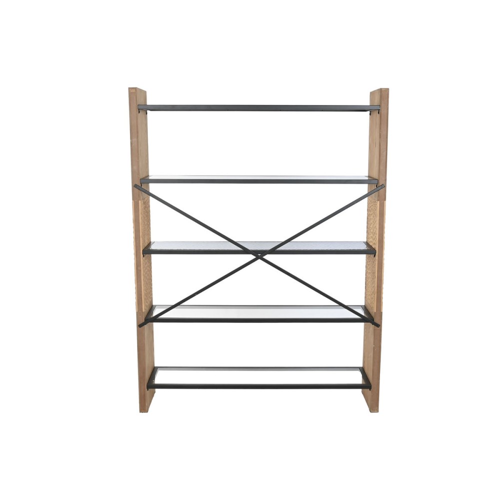 Shelves Home ESPRIT Metal Crystal Fir wood 120 x 31 x 158 cm