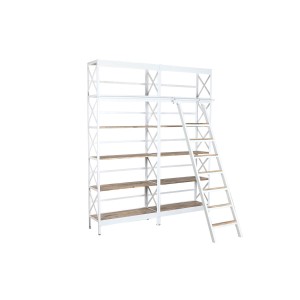 Regal Home ESPRIT Weiß natürlich Metall Mango-Holz 180 x 35 x 220 cm