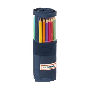 Federmäppchen El Ganso Eclipse Marineblau 7 x 20 x 7 cm 27 Stücke