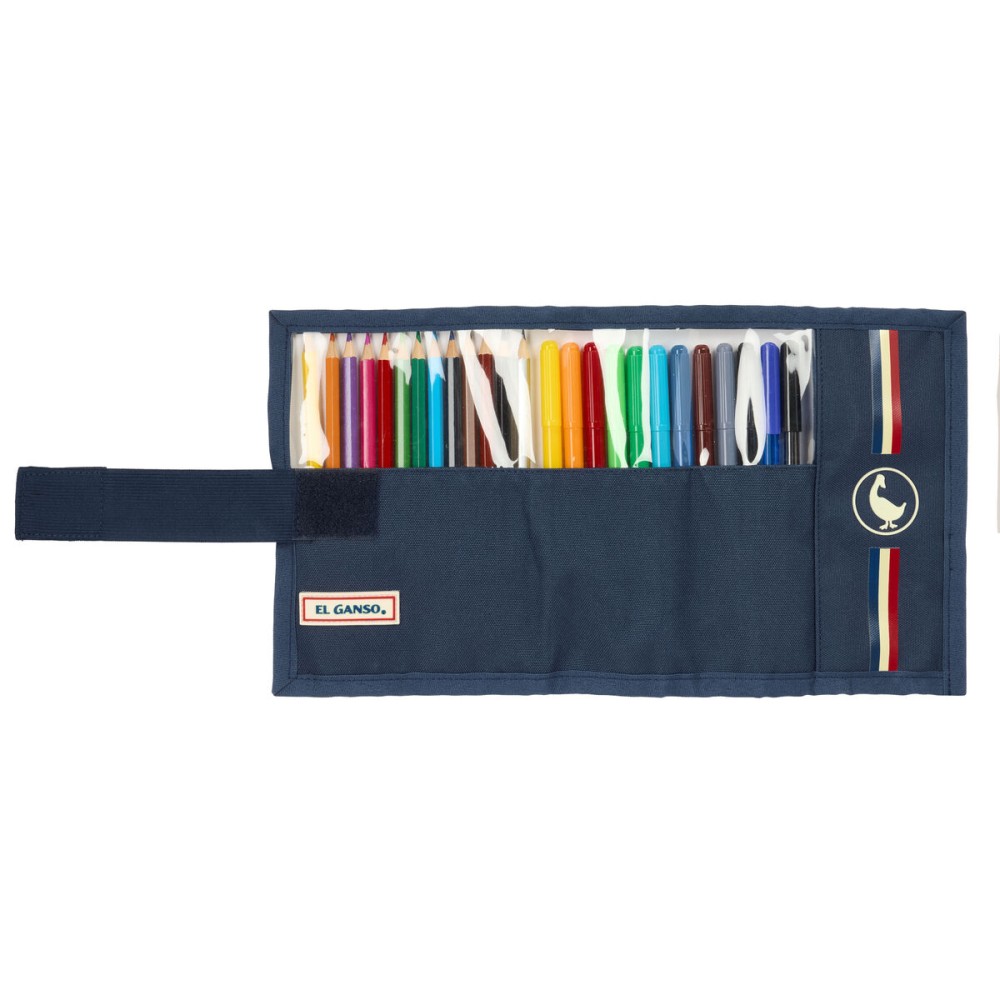 Federmäppchen El Ganso Eclipse Marineblau 7 x 20 x 7 cm 27 Stücke