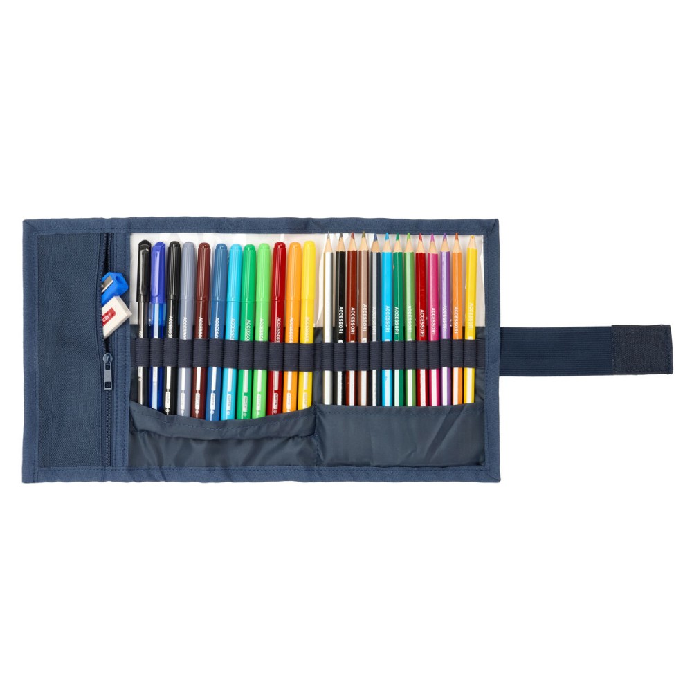 Federmäppchen El Ganso Eclipse Marineblau 7 x 20 x 7 cm 27 Stücke