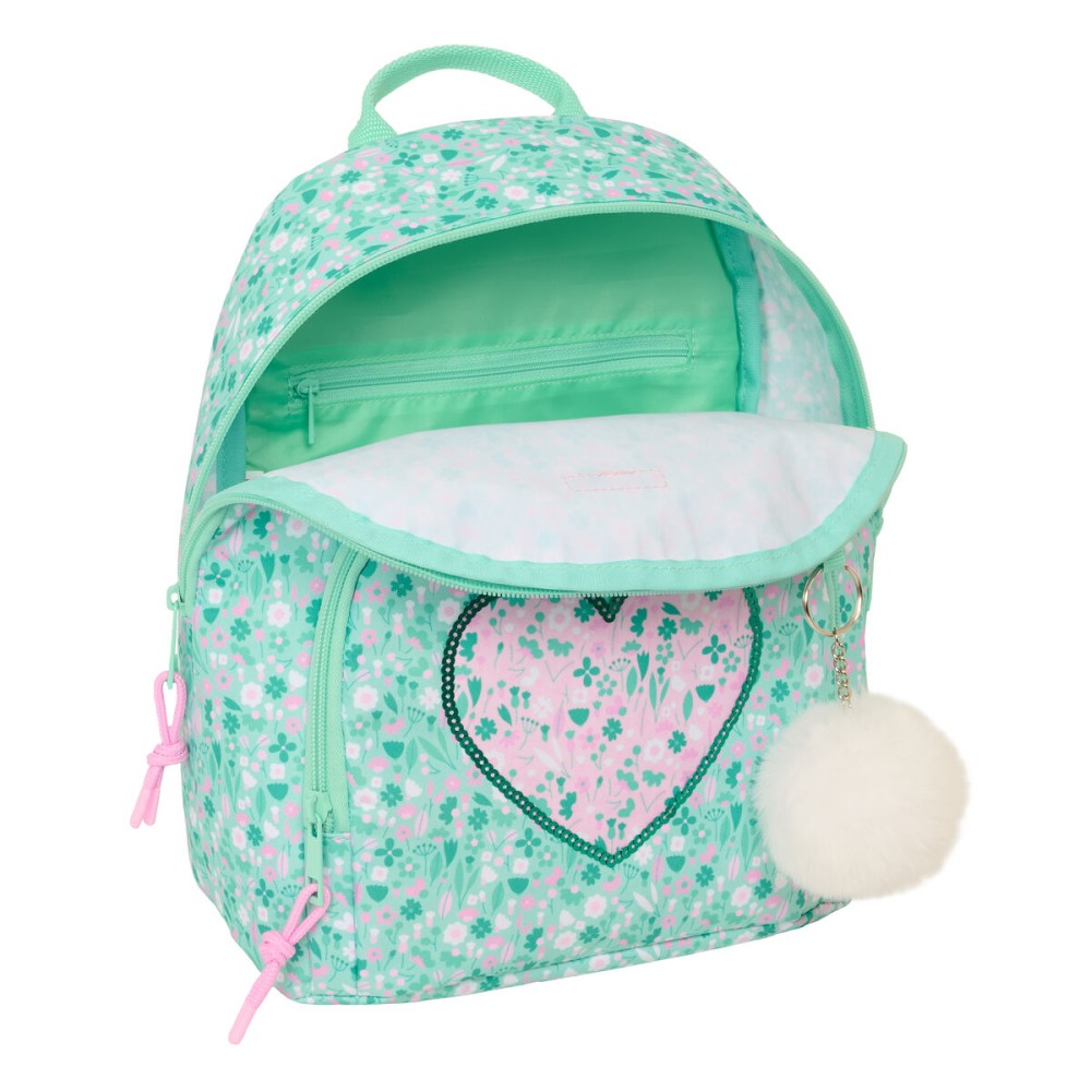 Lässiger Rucksack Safta Cuore Minze 25 x 30 x 13 cm Mini