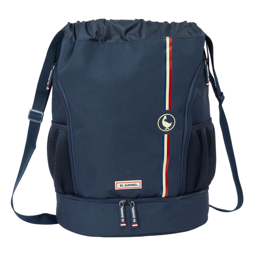 Rucksacktasche mit Bändern El Ganso Eclipse Marineblau 35 x 40 x 1 cm