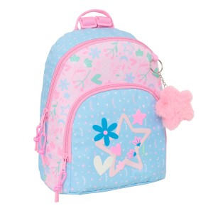 Rucksack BlackFit8 Smile Rosa Hellblau 25 x 30 x 13 cm Mini