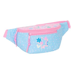 Sac banane BlackFit8 Smile Rose Bleu clair 23 x 12 x 9 cm