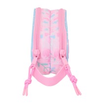 Zweifaches Mehrzweck-Etui BlackFit8 Smile Rosa Hellblau 21 x 8 x 6 cm