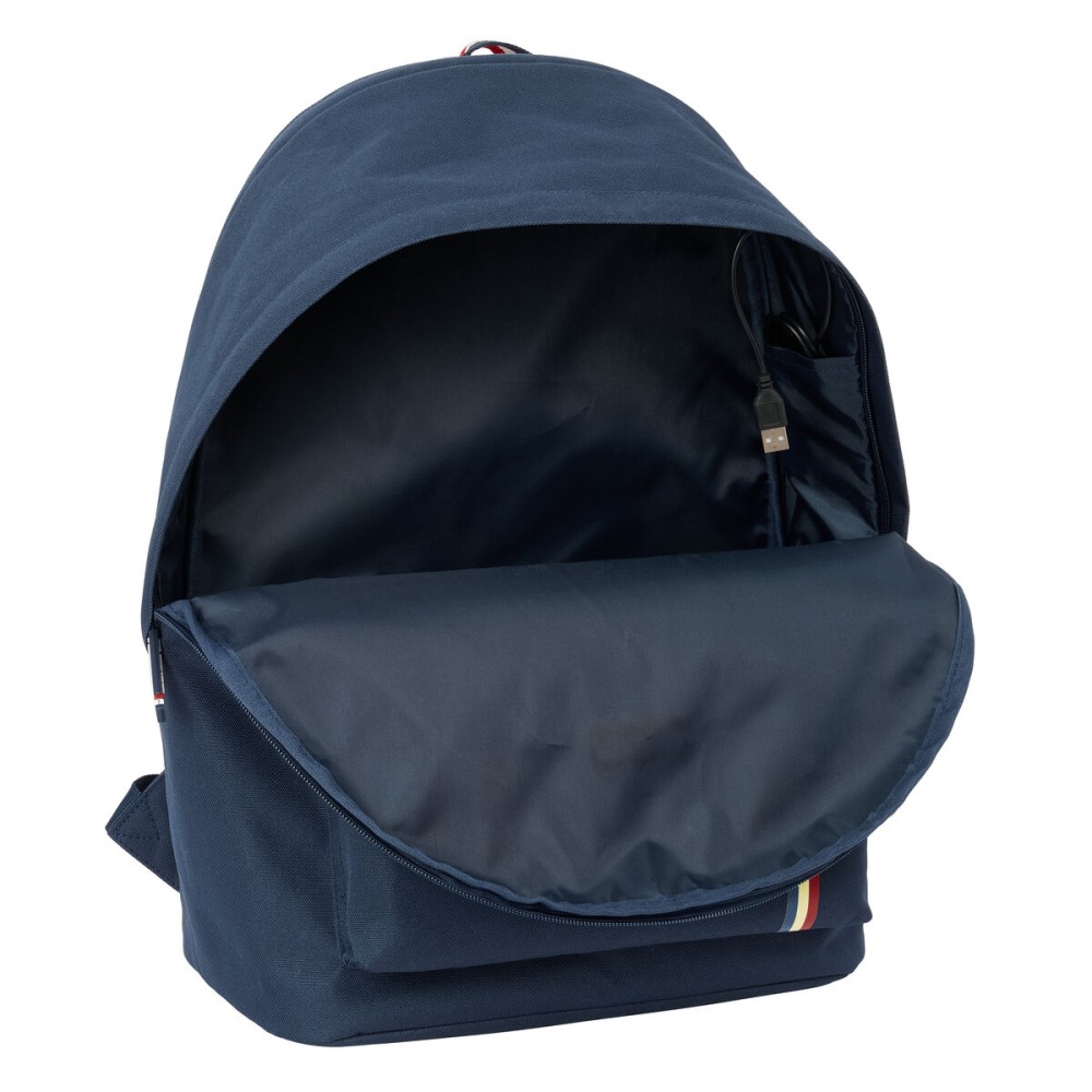 Laptop- und Tablet-Rucksack mit USB-Anschluss El Ganso Eclipse Marineblau