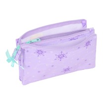 Dreifaches Mehrzweck-Etui Frozen Spirit Lila 22 x 12 x 3 cm