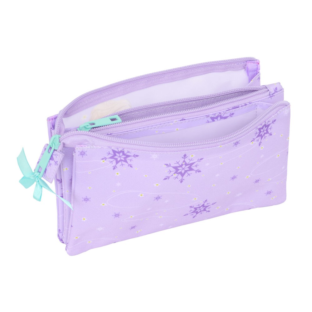 Dreifaches Mehrzweck-Etui Frozen Spirit Lila 22 x 12 x 3 cm