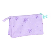 Dreifaches Mehrzweck-Etui Frozen Spirit Lila 22 x 12 x 3 cm