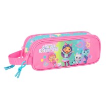 Zweifaches Mehrzweck-Etui Gabby's Dollhouse Confetti Rosa türkis 21 x 8 x 6 cm