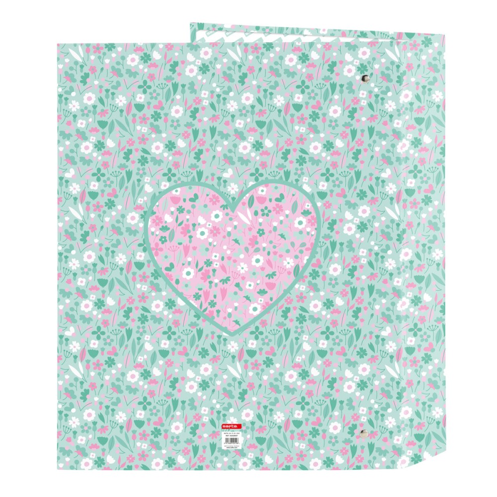 Reliure à anneaux Safta Cuore Menthe A4 27 x 33 x 6 cm