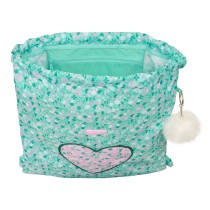 Rucksacktasche mit Bändern Safta Cuore Minze 35 x 40 x 1 cm