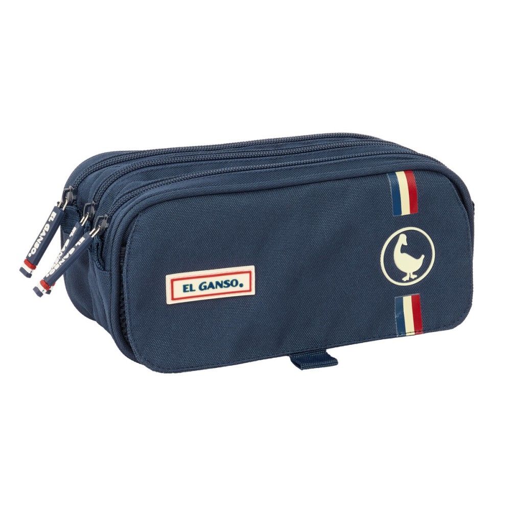 Dreifaches Mehrzweck-Etui El Ganso Eclipse Marineblau 21,5 x 10 x 8 cm
