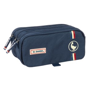 Dreifaches Mehrzweck-Etui El Ganso Eclipse Marineblau 21,5 x 10 x 8 cm