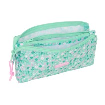 Dreifaches Mehrzweck-Etui Safta Cuore Minze 22 x 12 x 3 cm