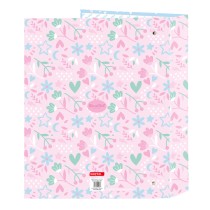 Reliure à anneaux BlackFit8 Smile Bleu Rose A4 27 x 33 x 6 cm
