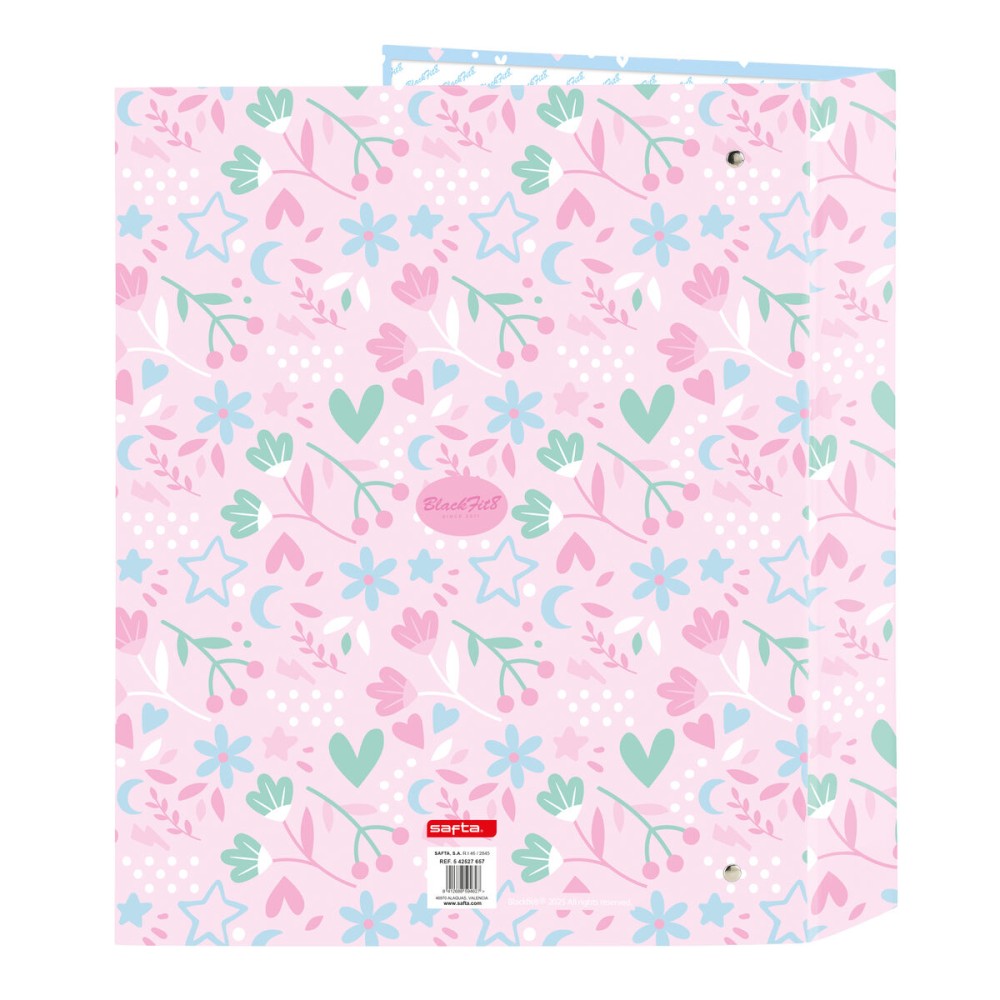 Ringbuch BlackFit8 Smile Blau Rosa A4 27 x 33 x 6 cm