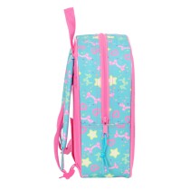 Kinderrucksack Gabby's Dollhouse Confetti Rosa türkis 22 x 27 x 10 cm