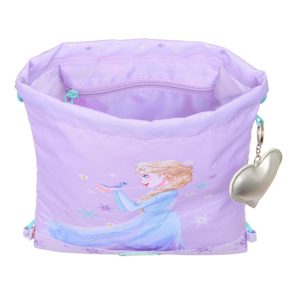 Backpack with Strings Frozen Spirit Lilac 26 x 34 x 1 cm
