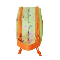 Zweifaches Mehrzweck-Etui Safta Neongrün 21 x 8 x 6 cm 3D