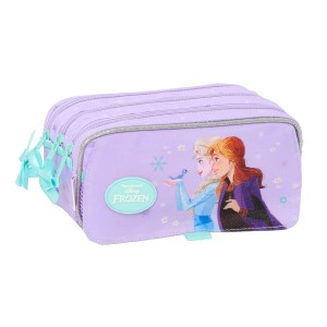Dreifaches Mehrzweck-Etui Frozen Spirit Lila 21,5 x 10 x 8 cm