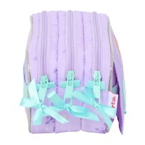 Dreifaches Mehrzweck-Etui Frozen Spirit Lila 21,5 x 10 x 8 cm