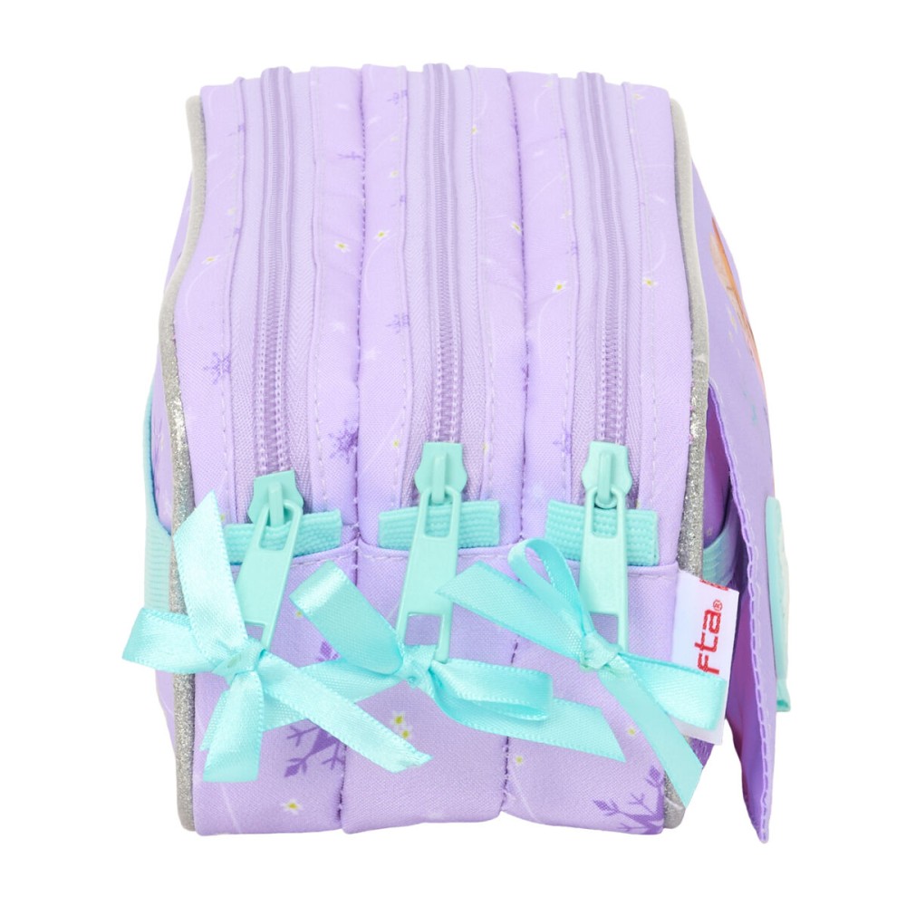 Dreifaches Mehrzweck-Etui Frozen Spirit Lila 21,5 x 10 x 8 cm
