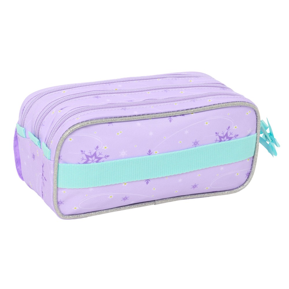 Dreifaches Mehrzweck-Etui Frozen Spirit Lila 21,5 x 10 x 8 cm