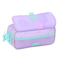 Dreifaches Mehrzweck-Etui Frozen Spirit Lila 21,5 x 10 x 8 cm