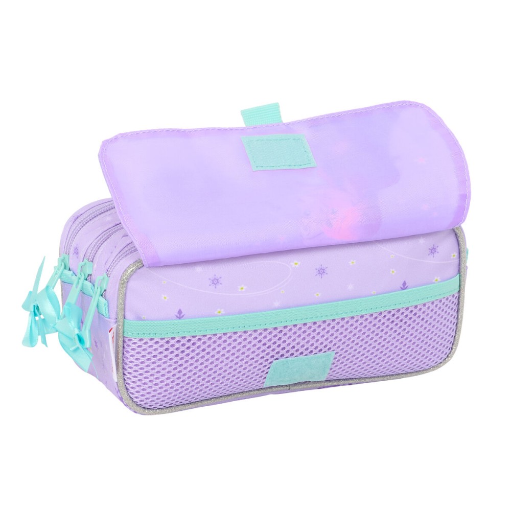Dreifaches Mehrzweck-Etui Frozen Spirit Lila 21,5 x 10 x 8 cm