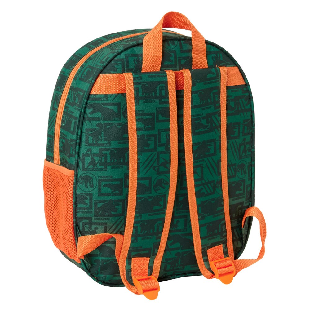 Sac à dos enfant Jurassic World Vert foncé 27 x 33 x 10 cm 3D