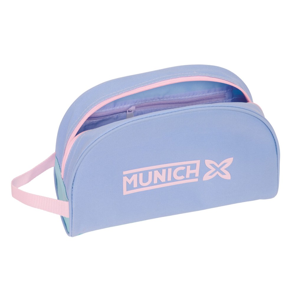 Reise-Toilettentasche Munich Mellow Blau Rosa Himmelsblau 28 x 18 x 10 cm