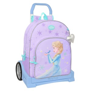 Schulrucksack mit Rädern Frozen Spirit Lila 33 x 42 x 14 cm