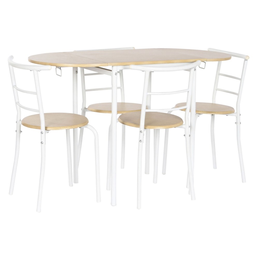 Table set with 4 chairs DKD Home Decor 121 x 55 x 78 cm