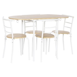 Ensemble Table + 4 Chaises DKD Home Decor 121 x 55 x 78 cm