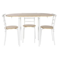 Ensemble Table + 4 Chaises DKD Home Decor 121 x 55 x 78 cm