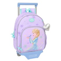 Schulrucksack mit Rädern Frozen Spirit Lila 28 x 34 x 10 cm