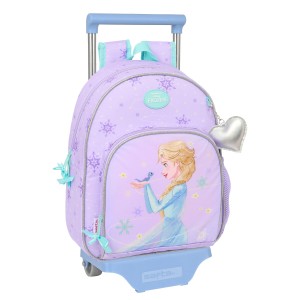 Schulrucksack mit Rädern Frozen Spirit Lila 28 x 34 x 10 cm