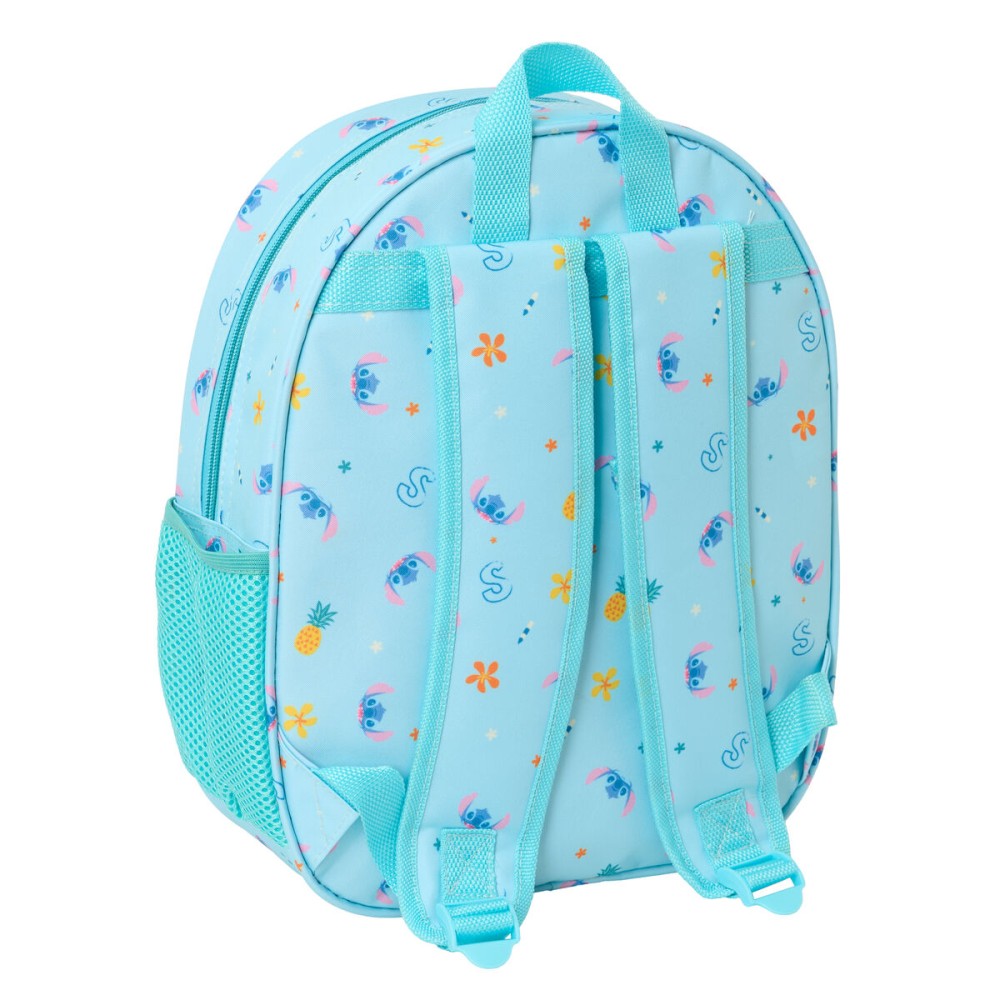 Kinderrucksack Lilo & Stitch Hellblau 27 x 33 x 10 cm 3D