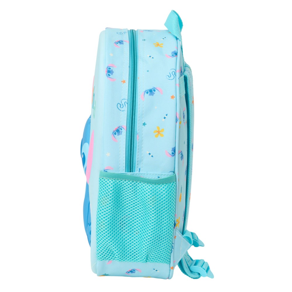 Kinderrucksack Lilo & Stitch Hellblau 27 x 33 x 10 cm 3D