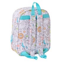 Kinderrucksack Safta Blau Weiß 22 x 27 x 10 cm 3D