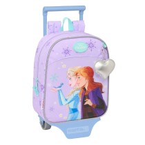 Schulrucksack mit Rädern Frozen Spirit Lila 22 x 27 x 10 cm
