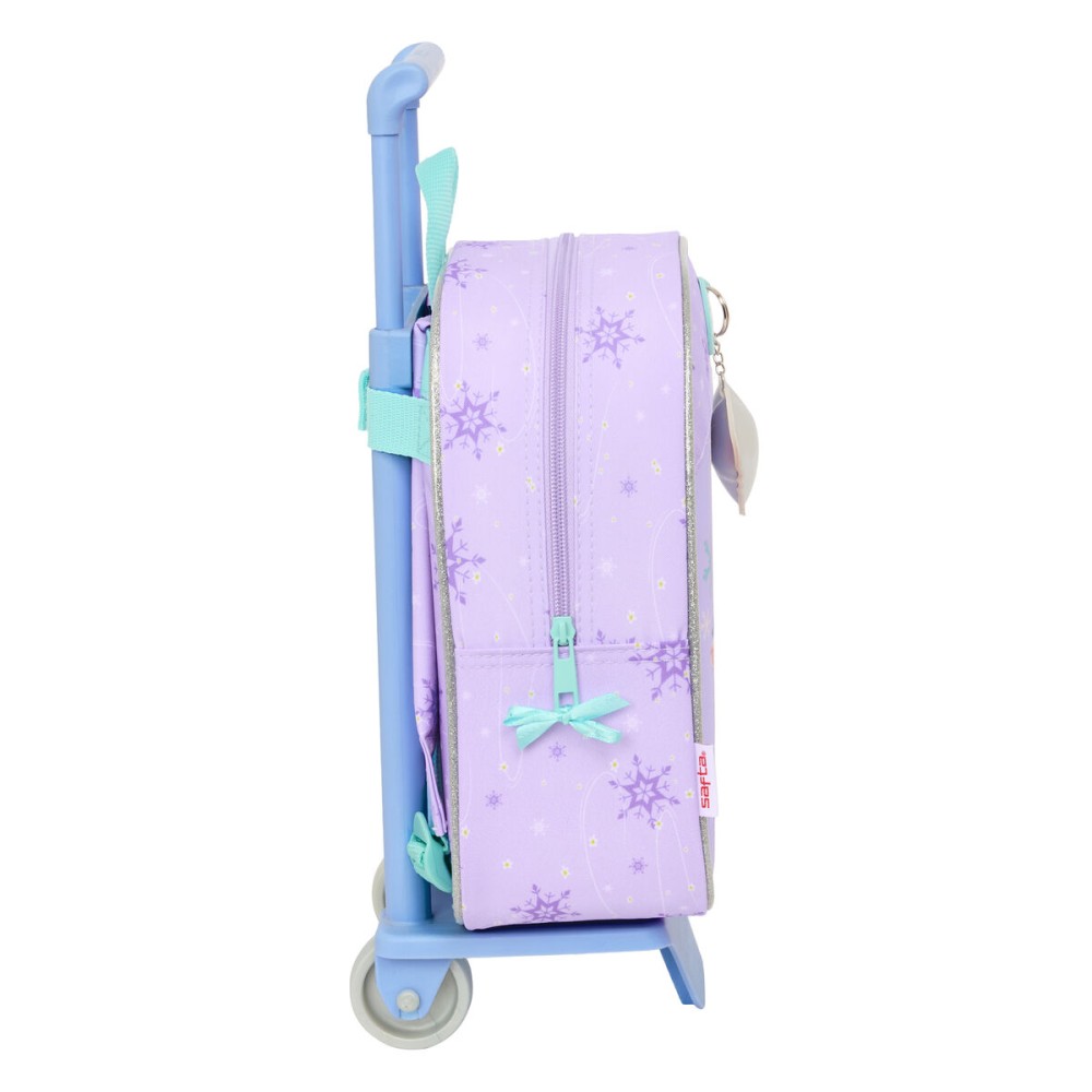 Schulrucksack mit Rädern Frozen Spirit Lila 22 x 27 x 10 cm