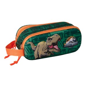 Double Carry-all Jurassic World Dark green 21 x 8 x 6 cm 3D