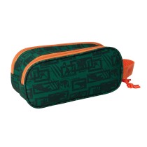 Trousse Fourre-Tout Double Jurassic World Vert foncé 21 x 8 x 6 cm 3D
