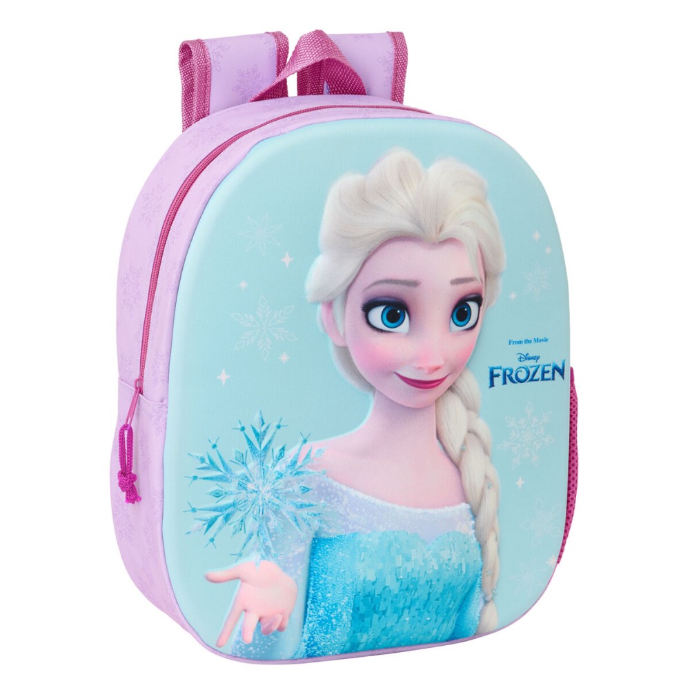 Kinderrucksack Frozen Rosa Himmelsblau 27 x 33 x 10 cm 3D