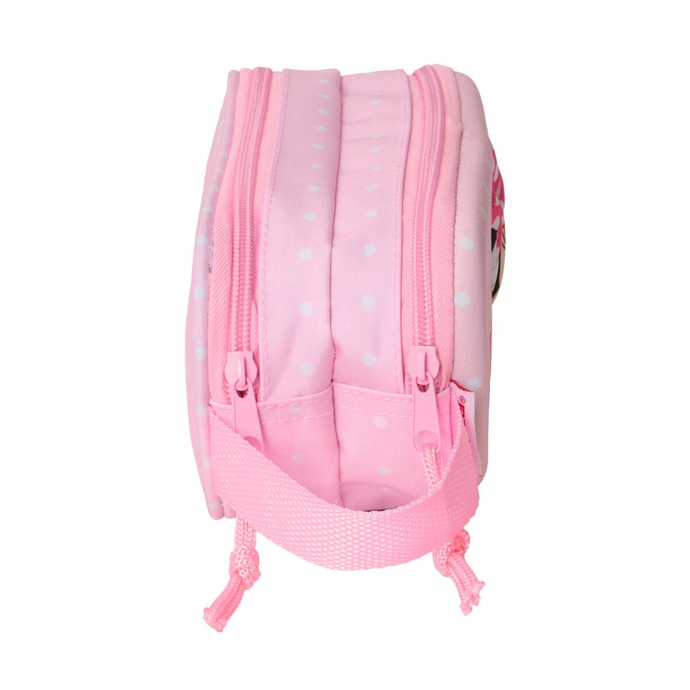Zweifaches Mehrzweck-Etui Minnie Mouse Rosa 21 x 8 x 6 cm 3D