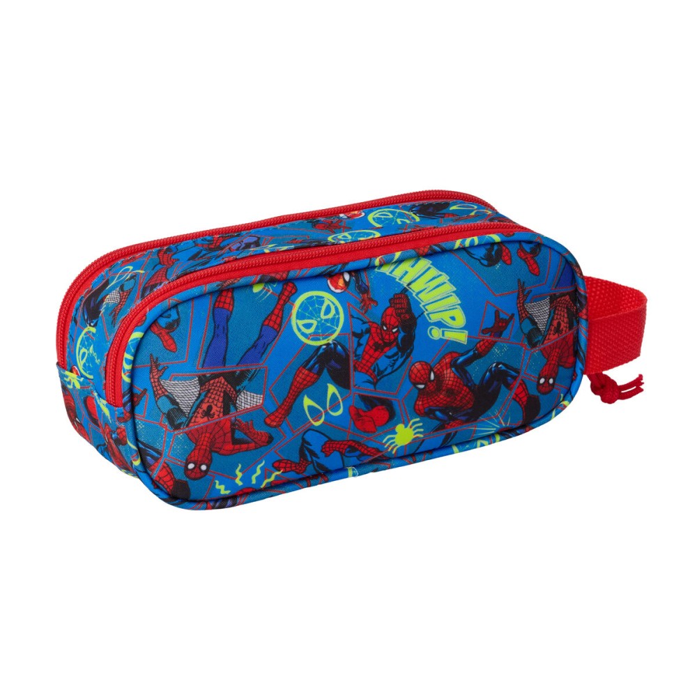 Double Carry-all Spider-Man Red Navy Blue 21 x 8 x 6 cm 3D