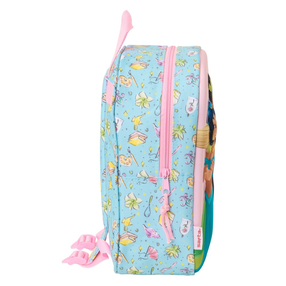 Kinderrucksack Frozen Rosa Himmelsblau 22 x 27 x 10 cm 3D